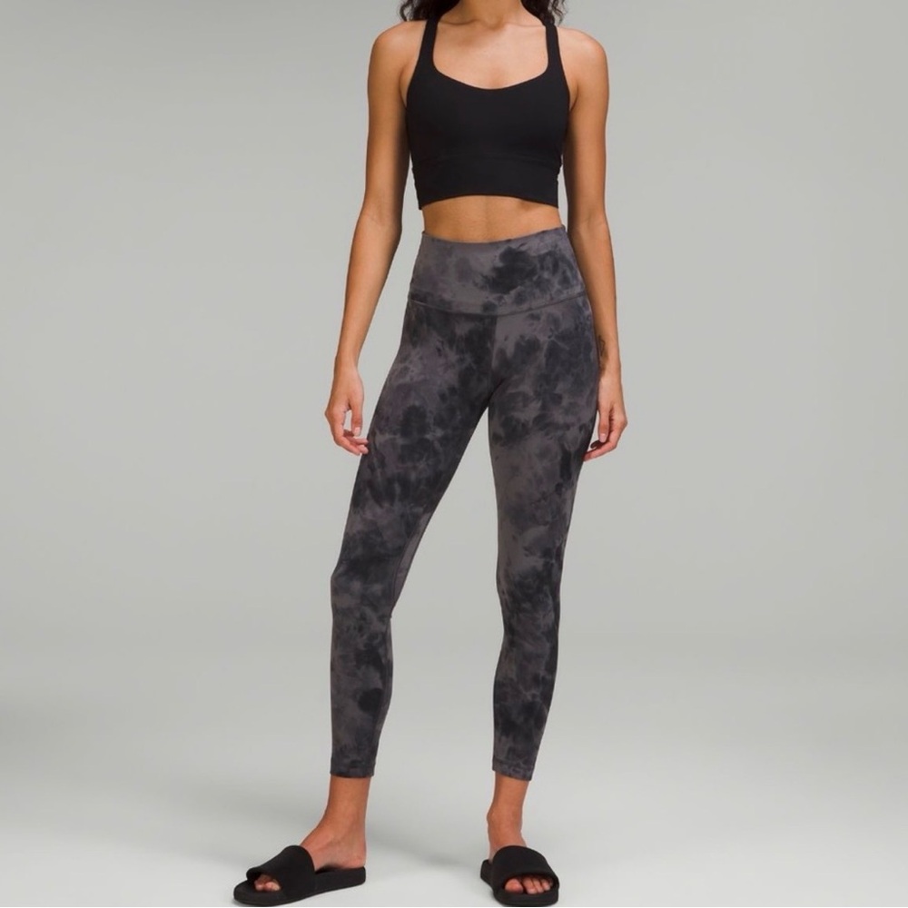 lululemon athletica High-Rise Tie-Dye Gray Leggings